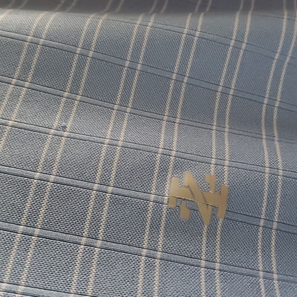 Izod GOLF Shirt Mens Size Xl X-large Blue White Striped Boxed Lines Polo… - Picture 4 of 14